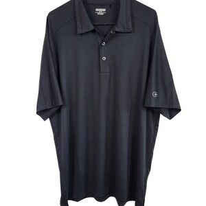 OGIO Polo Shirt Mens XL Black Performance Stretch Golf Short Sleeve Athletic
